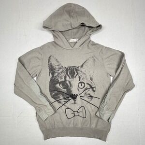 STELLA McCARTNEY KIDS‎ 8Y Gray Cat Face Hoodie Sweater